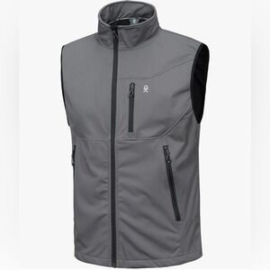 Little Donkey Andy Men's Lightweight Softshell Vest Windproof Size Small